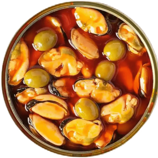 Mejillones Y Aceitunas En Escabeche CONSERVAS DARDO 275g - Imagen 2