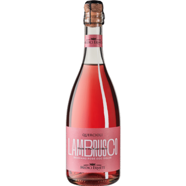 Vino Rosado Frizzante Dulce Italiano QUERCIOLI D.O.C. REGGIANO LAMBRUSCO 75cl