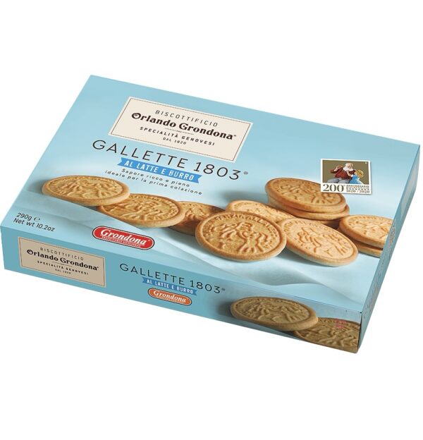 Galletas Italianas De Mantequilla Gallette 1803 GRONDONA 290g