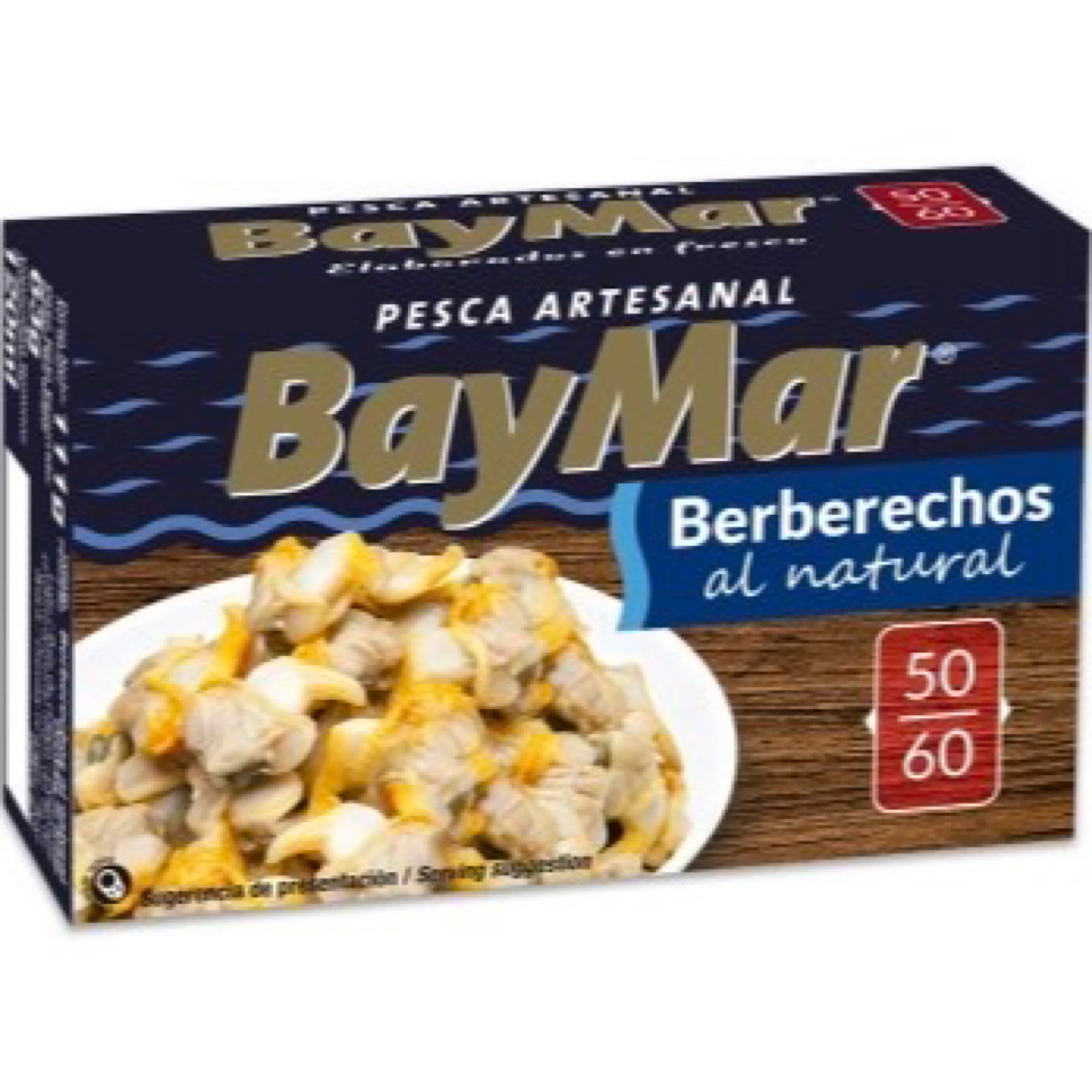 Berberechos Al Natural BAYMAR 50/60 Piezas 111g