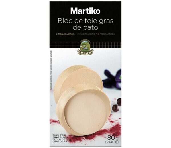Bloc De Foie Gras De Pato 2 Medallones MARTIKO 2x40g - Imagen 2