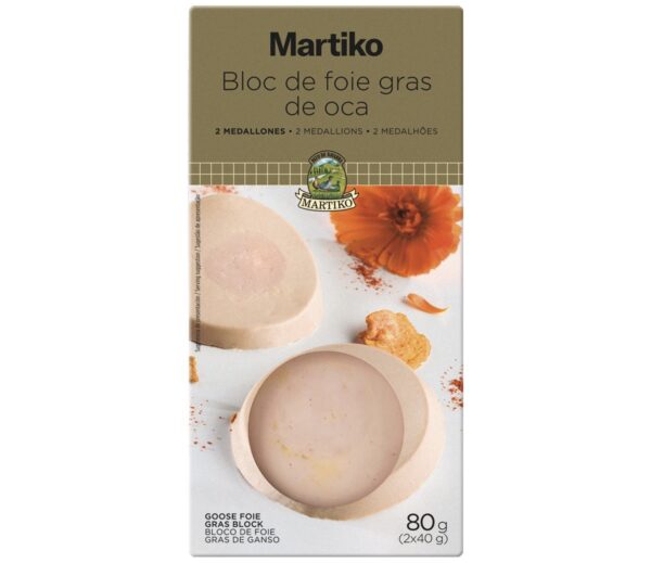Bloc De Foie Gras De Oca 2 Medallones MARTIKO 2x40g - Imagen 2