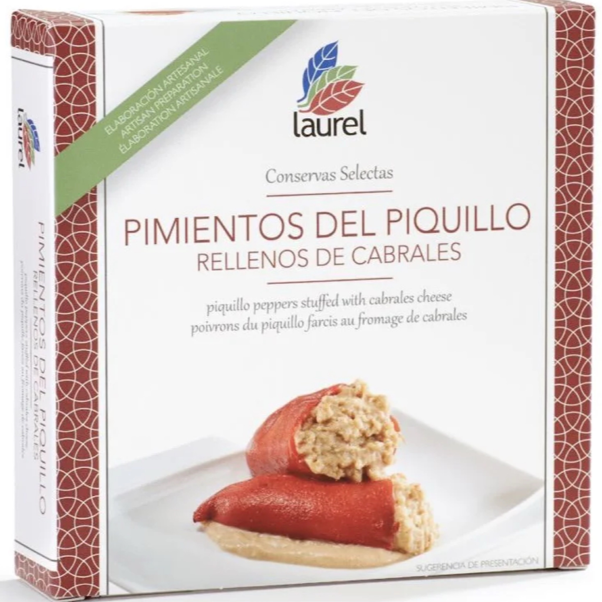 Pimientos Del Piquillo Rellenos De Queso Cabrales CONSERVAS LAUREL 270g
