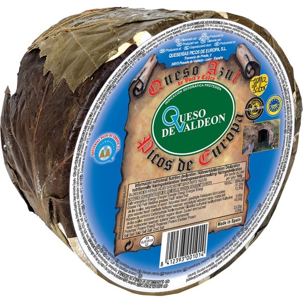 Queso Azul Valdeón De Vaca Y Cabra Con Hojas D.O.P. QUESERÍAS PICOS DE EUROPA 430g - Imagen 3